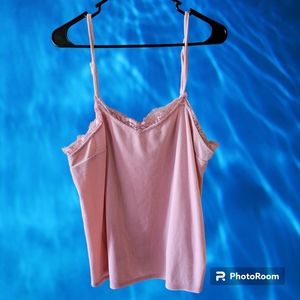 Pink Velvet Cami Top